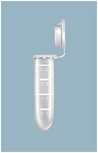 Микропробирки 2 мл, с градуировкой, местом для записи, полипропилен, с замковым механизмом 