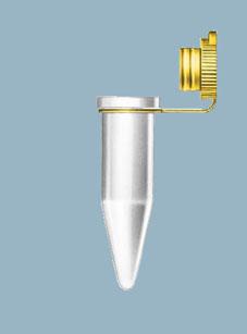 Микропробирка 1,5 мл, полипропилен, с присоединенной крышкой из полиэтилена низкой плотности