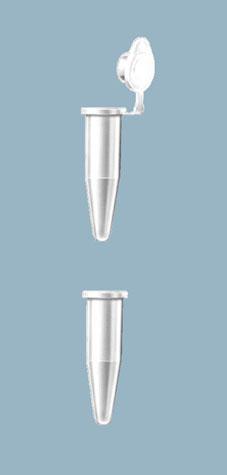 Микропробирка 0,5 мл, полипропилен, с присоединенной крышкой из полипропилена / без крышки