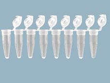 Пробирки 0,2 мл в стрипах по 8 шт./ Multiply®-µStripPro с крышками на петле