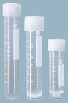 Пробирки с маркировкой, крышка с резьбой