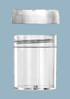 Контейнер 70 мл, с завинчивающейся желтой крышкой