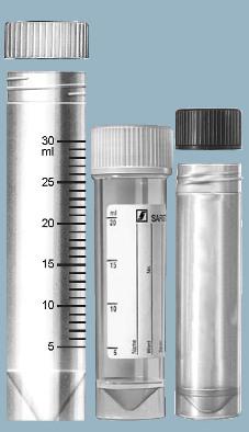 Пробирки с коническим дном и с резьбовой крышкой