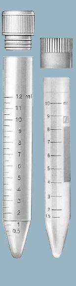 Пробирки с коническим дном, крышка-пробка